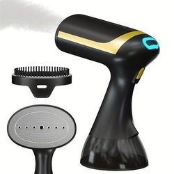 TEMU 1500w Portable Garment Steamer With 300ml Water Tank - Effortlessly Removes Wrinkles From Clothes, Ideal For Home & Travel, Travel Steam Iron | Modern Aesthetic | Durable Plastic