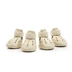 Scarpe per cani, stivali per animali domestici, scarpe traspiranti per cani di piccola taglia, sandali impermeabili per animali domestici con suola antiscivolo e chiusura a cerniera, protezione