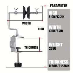 TEMU New Reel Winder Thickened Aluminum Alloy Base Fishing Wheel Line Winder Extended Guide Rod Fishing Wheel On-lineer Wire Wrapping Accessories Fishing Supplies
