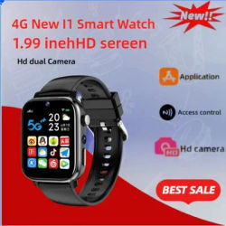 Nouveau 4G 5G réseau complet carte SIM Smartwatch I1 avec caméra HD Wifi NFC GPS robuste Google Play Sport Android hommes femmes Smartwatch