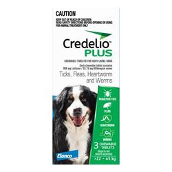 Credelio Plus per cani di taglia extra large 22-45 kg (Blu) 3 Masticatori