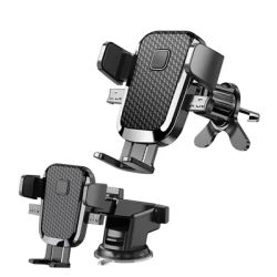 Car Phone Holder 360° Rotation Hands-Free Cell Phone Stand Universal Strong Suction Phone Mount For Dashboard/Windshield