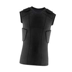 Men Padded Chest Rib Protector Vest Sports Shock Guard for Baseball Training