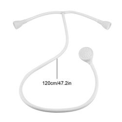 TEMU 1pc Round Handheld Shower Head- Bath Bathroom Accessories- Bath Shower Head And Hose Hairdresser Shampoo Spray Pet Cleaner Set 1. 2m Length Suitable For Wash And Bathroom Use