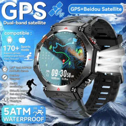 2025 offres spéciales t-rex 3 GPS en plein air sport montre intelligente intégré double bande GNSS 5ATM étanche 530 mAh BT appel GhatGPT SmartWatch