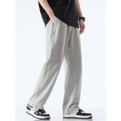 Men's Summer Sport Pants Lightweight Cotton Straight Leg Sweatpants Men/Women Unisex Couples Loose Fit Gym Trousers