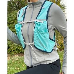 Gilet da corsa Pacchetto d'acqua Gilet di idratazione Manicotti Riflettente Impermeabile Asciugatura Rapida Nylon per Maratona Escursionismo Jogging