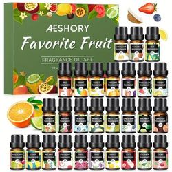 TEMU 28x5ml Fruity Essential Oils Set, Premium Fragrance Oil Scented Oils For Diffusers, Home Fragrance, Air , Perfume, Relaxation