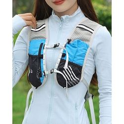 Gilet da corsa Pacchetto d'acqua Gilet di idratazione Manicotti Riflettente Impermeabile Asciugatura Rapida Poliestere per Maratona Escursionismo Jogging