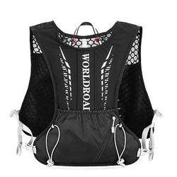 Gilet da corsa Pacchetto d'acqua Gilet di idratazione Manicotti Riflettente Impermeabile Asciugatura Rapida Nylon per Maratona Escursionismo Jogging