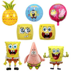 SpongeBob SquarePants Theme Kids Happy Birthday Baby Shower Ceremony Colorful Party Decoration Balloon Set Surprise Gift