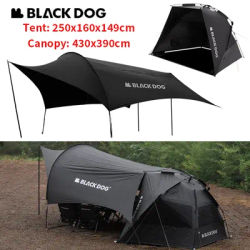 Naturehike BLACKDOG Automatic Tent Extra Large Expansion Canopy Black Coated Sunshade 150D Oxford Portable Outdoor Camping Tent