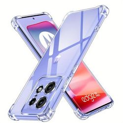 TEMU For Motorola Moto 50 Fusion 50 Pro 5g Transparent Shell With Buffer Angle Bumper Soft Tpu Thin Shell Cover