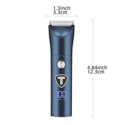 TEMU Professional Body Hair Trimmer, Groin And Body Trimmer, Replaceable Ceramic Cutter Head, Usb Electric Shaver, Portable Body Shaver Set, Father's Day Gift