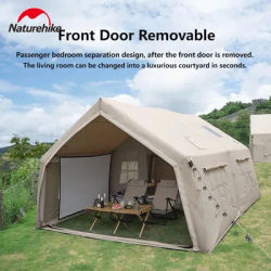 Naturehike Air 17.2 Inflatable Tent Outdoor Camping tent travel House Trip With Chimney Hole Fast Inflation Waterproof 4 People