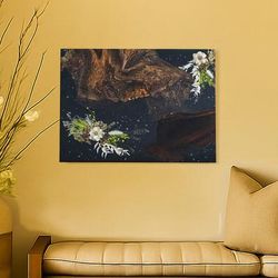 Nocturne,'Nature-Themed Inspirational Wood and Natural Fiber Wall Art'