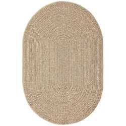 Tappeto esterno juta tinta uni - Nature - 140 x 200, Ovale