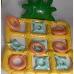 TEMU 11pcs Set, Inflatable Toss, Pvc Inflatable Set, Pineapple Inflatable Game Rings, Water Throwing Game Props, Suitable For Family Gatherings And Pool Party .
