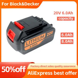 Big promotion 6000mAh 18V/20V Replacement Battery For Black & Decker LBX20 LBXR20 LB20 LBXR2020 LBX4020 LB2X4020-OPE LBXR20-OPE