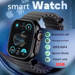 2025New DT Ultra 3 Pro Google carte NFC SmartWatch 32G mémoire musique vidéo NFC Bluetooth appel étanche SmartWatch pour Android iOS