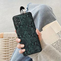 TEMU Silicone Protective Case With A Snakeskin Design For Models, Offering High-quality, Soft, And Shockproof Features.
