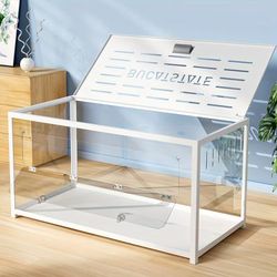 TEMU Bucatstate Metal Hamster Cage 2.0 - Large Stackable Small Animal Habitat With Deep , Easy Assembly, 100 X 50 X 52.5 Cm For Dwarf & Hamsters, Guinea Pigs, Gerbils, Reptiles