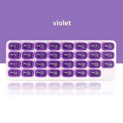 TEMU Pill Organizer Monthly- 31 Day Pill Organizer With Large Removable Medication Pods, Portable Pill Case Box And Holder For Daily Medicine And Vitamins, Great For Travel