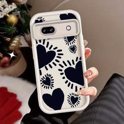 TEMU Artistic Pattern Eye Ladder For Pixel 7 7a 8 8a 9 Pro Xl Black White Full Protection Cover Phone Case