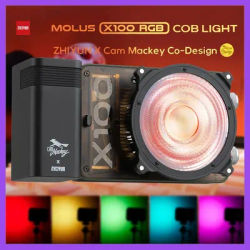 ZHIYUN MOLUS X100 RGB 100W Handheld Portable Pocket Light LED Outdoor Photography Lighting for Photo Video Shooting
