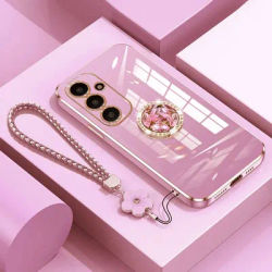A 56 Case Luxury with Holder,Diamond Ring Case For Samsung Galaxy A56 A16 A55 A15 Shockproof Case GalaxyA56 Cover with Lanyard
