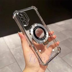 TEMU With A Stand, Suitable For Note 10+ 5g/note10 Plus, Featuring Corner Protection, Transparent, Shock-resistant Phone