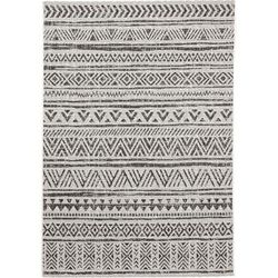 Tappeto per interno ed esterno bianco & nero 80x150