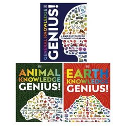 TEMU A Quiz Encyclopedia To Boost Your Brain Genius Knowledge 3 Books Collection Set (general Knowledge Genius!, Animal Knowledge Genius! & Earth Knowledge Genius!)
