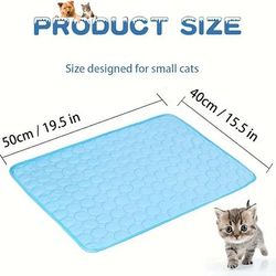 TEMU 1 Pack Of Washable Cooling Pad For Small Pets, Ice Fiber Fabric Pet Summer Cool Mat, Suitable For Chickens, Guinea Pigs, Rabbits, And Other Small Animals, Hamster Supplies