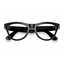 Unisex s horn Shiny Black Plastic Prescription sunglasses - Eyebuydirect s Ray-Ban Meta Skyler