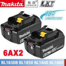100% original Makita 6.0Ah 18V Rechargeable Battery for Makita 18V BL1830 BL1830B BL1840 BL1840B BL1850 BL1850B Power Tools