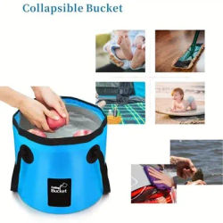 12/20l Outdoor Camping Bucket Large Capacity Portable Folding Bucket Water Storage Bucket For Camping Fishing Travel Gardening