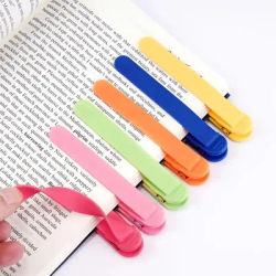 1/3/6Pcs Silicone Bookmark Automatically Follows Page Flipping Student Bookmarks Office Stationery Home Office School Supplies