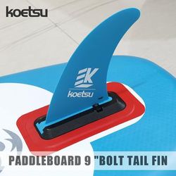 "TEMU Koetsu 9" Bolt For Paddleboards - , Quick-release Design In Vibrant Red , Compatible With Surfboards & - Enhances Stability & Control, Nylon, Sup Board Fin| Fin| Nylon Fin"