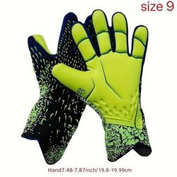 TEMU 1pair Professional Latex Football Goalkeeper Gloves, Thickened , Football Accessories