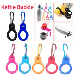 Silicone Sports Kettle Buckle Hook Outdoor Climbing Water Bottle Hanging Buckle Holder Carabiner Camping Hiking Tools