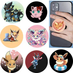 Socket Popping P-Pokemons For Huawei Samsung For iPhone 14 Plus Mobile Phone Stand Phone Sockets Folding Griptok Tok Accessorie