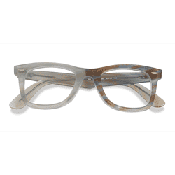 Unisex s wayfarer,wayfarer Photo Striped Light Blue Acetate Prescription eyeglasses - Eyebuydirect s Ray-Ban RB5121F Wayfarer Change