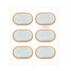TEMU [foot Corn Anti-friction Patches] 6 Patches, Oval Foam Corn Patches, Foot Anti-friction Blister Patches