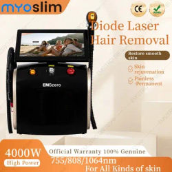 4000W 2In1 Picosecond 808 Diode Laser Hair Removal Machine Ice Platinum Alexandrite Permanent Removal Painless Tattoo Wash Brow