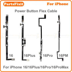 Original Pulled Power On Off Button Flex Cable For iPhone16 16Plus 16Pro 16ProMax Power Button