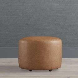 Dolly 26" Ottoman - Snow Poppy - Frontgate