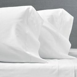 Set of 2 Tailored Organic Percale Pillowcases - Pewter, King - Frontgate Resort Collection™