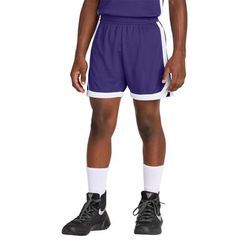 Sport-Tek YST901 Youth Rival Basketball 5' Short in Purple/White size XL | Polyester