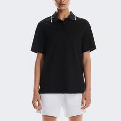 On Courtside Polo Women's Tennis Apparel Black